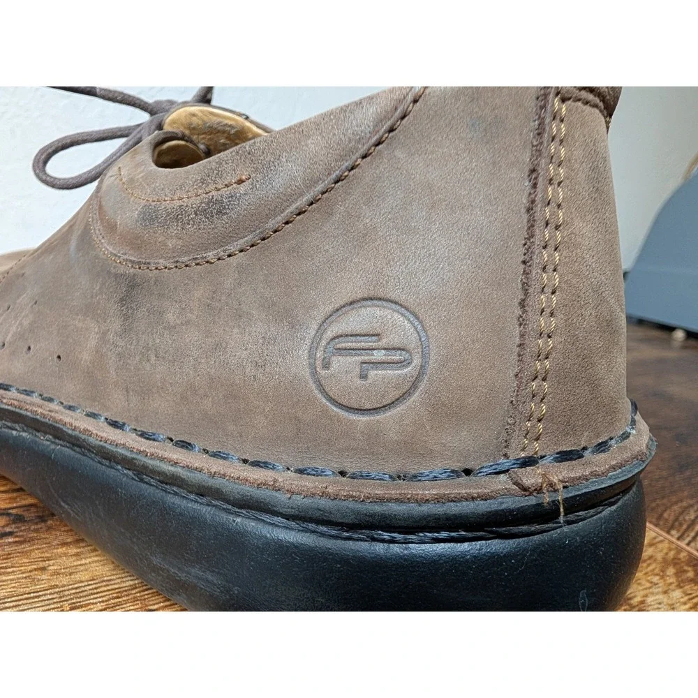 Footprints‎ by Birkenstock Mens 41 Brown Leather Lace Up Oxford Shoes Germany